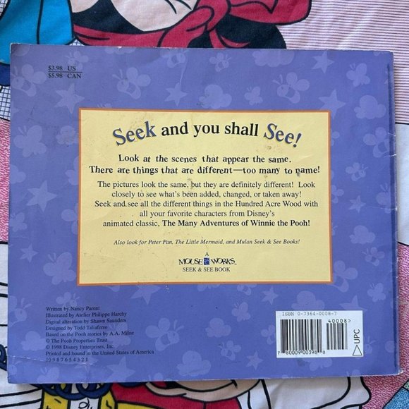 POOH CAN YOU FIND THE DIFFERENCES BOOK - Picture 2 of 4